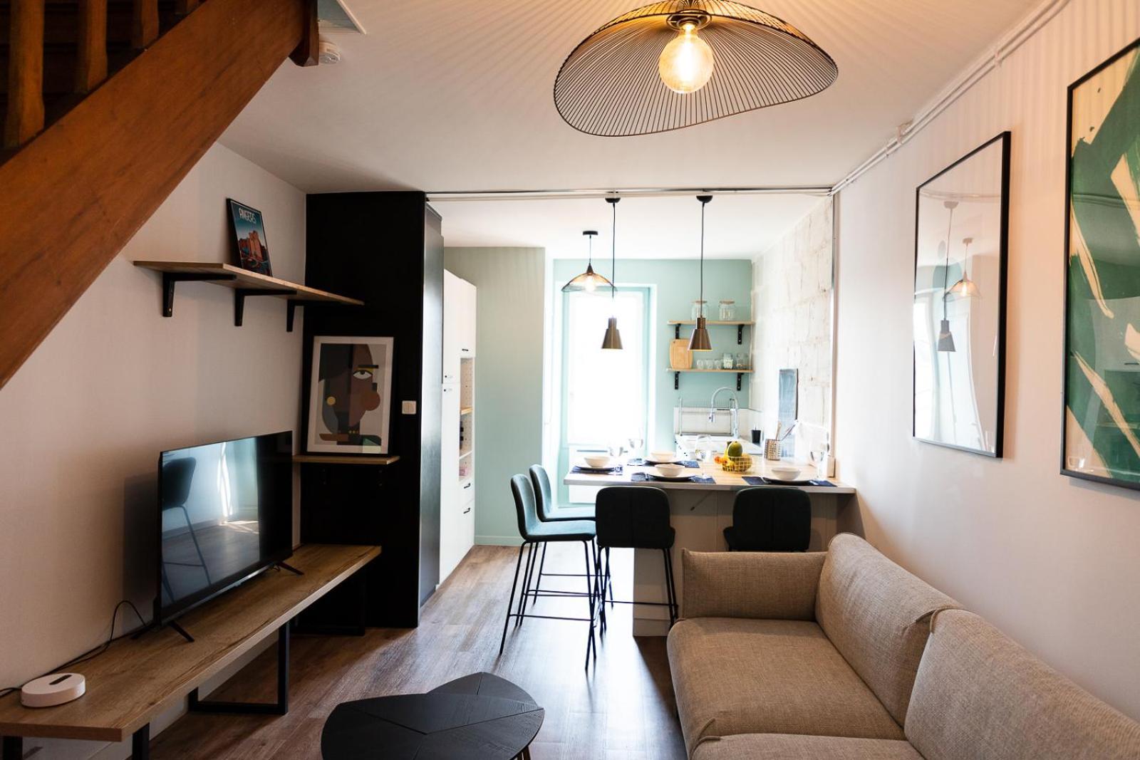 Charmant Duplex Angers Bagian luar foto