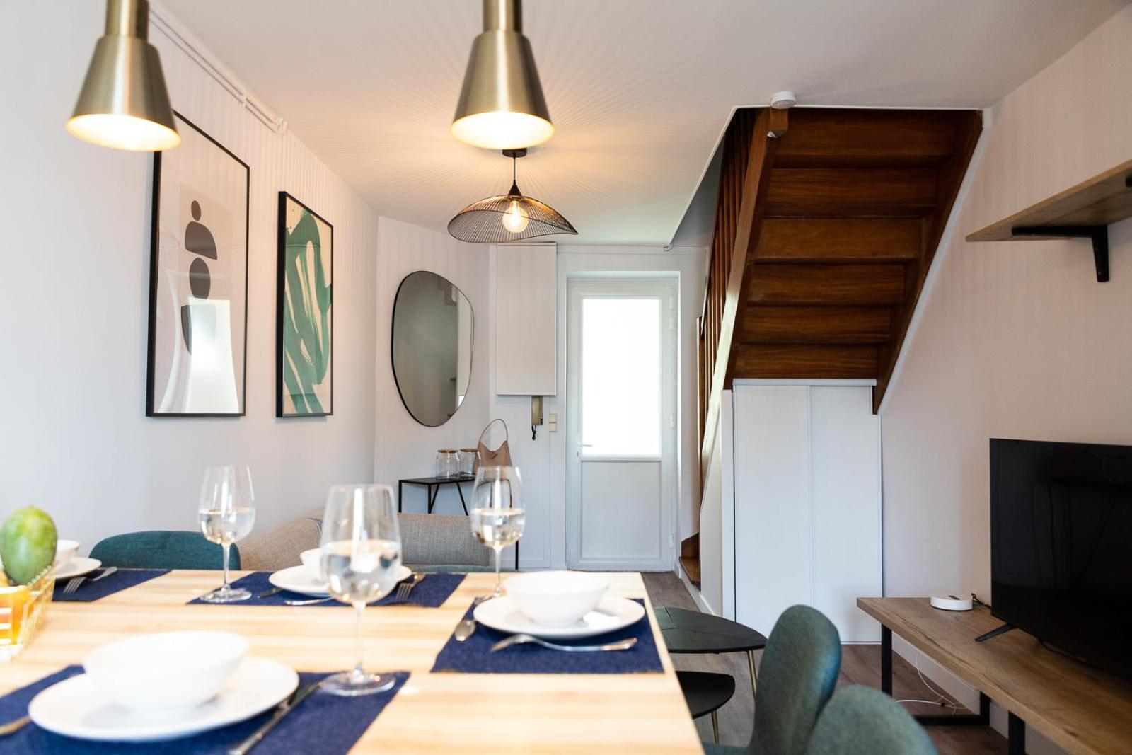 Charmant Duplex Angers Bagian luar foto